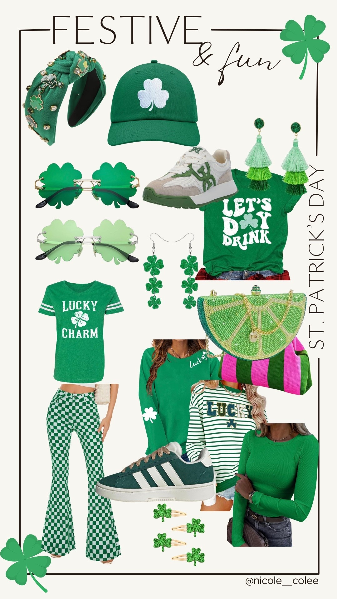 St. Patrick’s Day fun pics that will arrive in time! Super fast shipping and festive fun!

Nicole Colee, green outfits, fast shipping

#LTKSeasonal #LTKFestival #LTKSpringSale