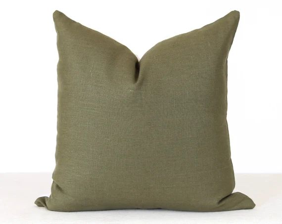 Green Throw Pillows, Farmhouse Pillow Covers, 22x22 Pillow Cover, Lumbar Pillow Covers, Pillow Co... | Etsy (US)