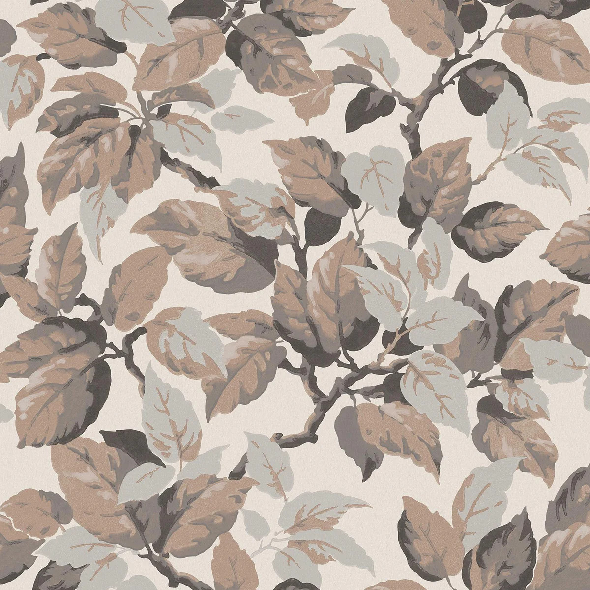 Advantage Canopy Beige Leaf Wallpaper | DecoratorsBest