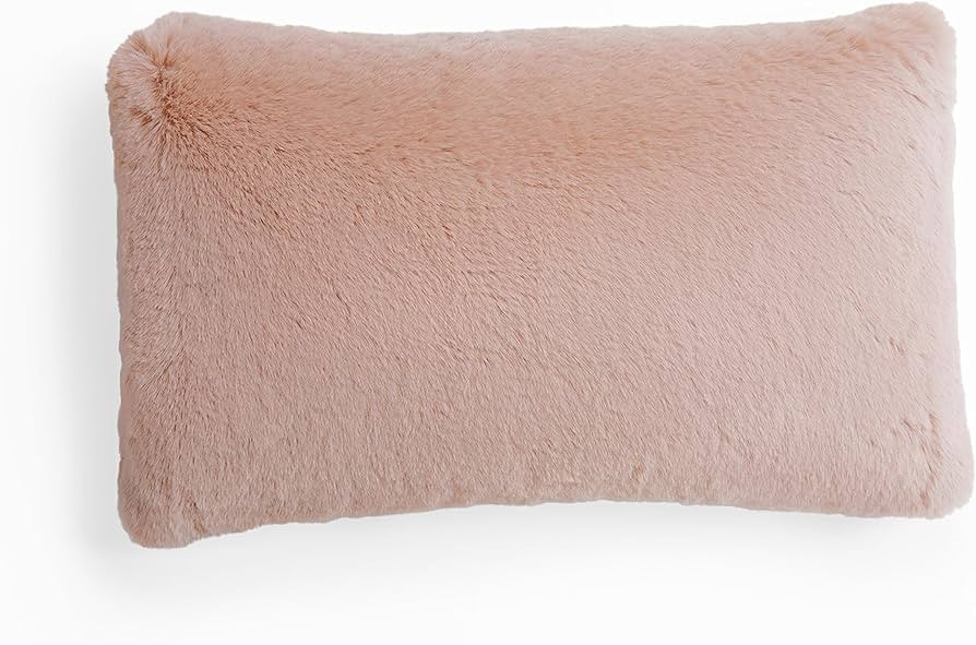 UnHide Squish Lumbar Pillow - Faux Fur Pillow - Extra Soft Throw Pillow - Rectangular Shaped, Pol... | Amazon (US)