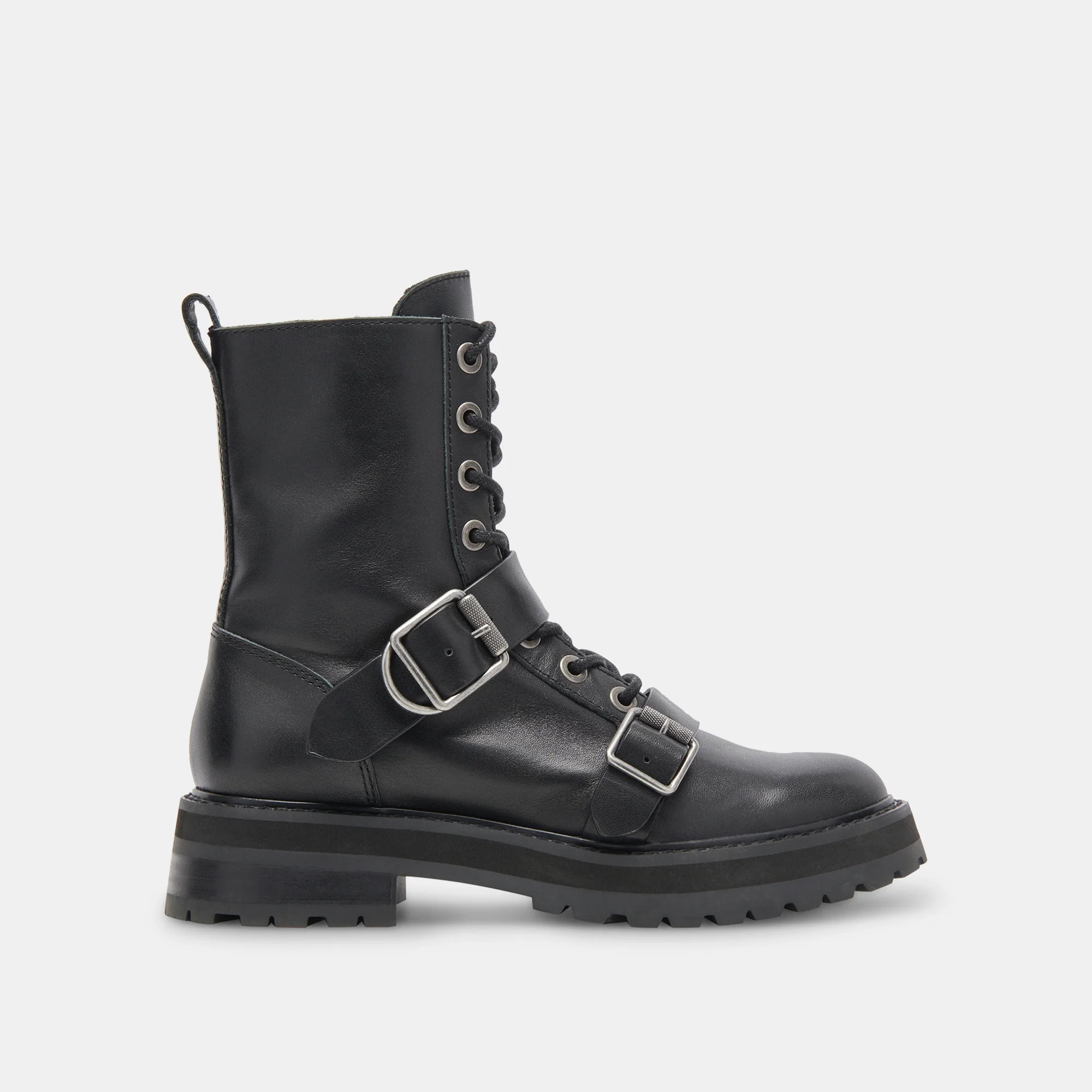 RONSON BOOTS BLACK LEATHER | DolceVita.com