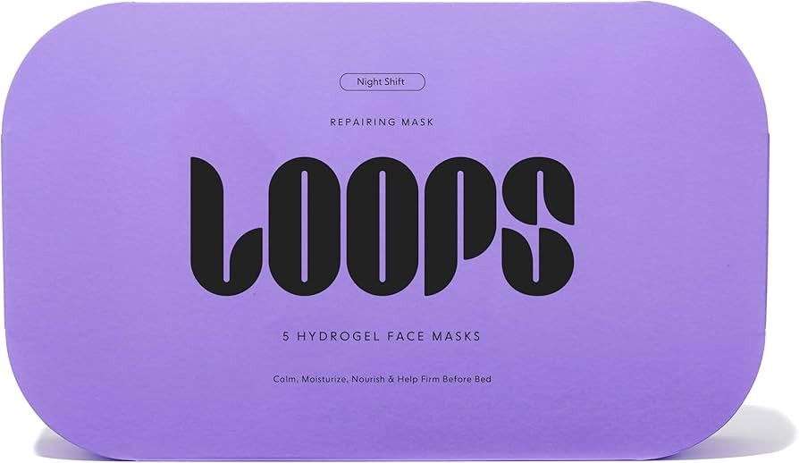 LOOPS NIGHT SHIFT - Repairing Hydrogel Face Mask - Hydrates and Replenishes Skin Before Bed - Sup... | Amazon (US)