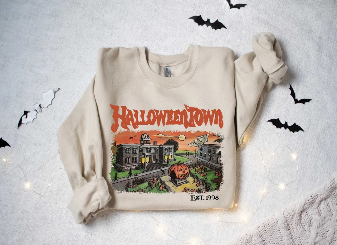 Halloweentown Est 1998 Sweatshirt, Halloweentown University, Retro Halloweentown Sweatshirt, Fall... | Etsy (US)