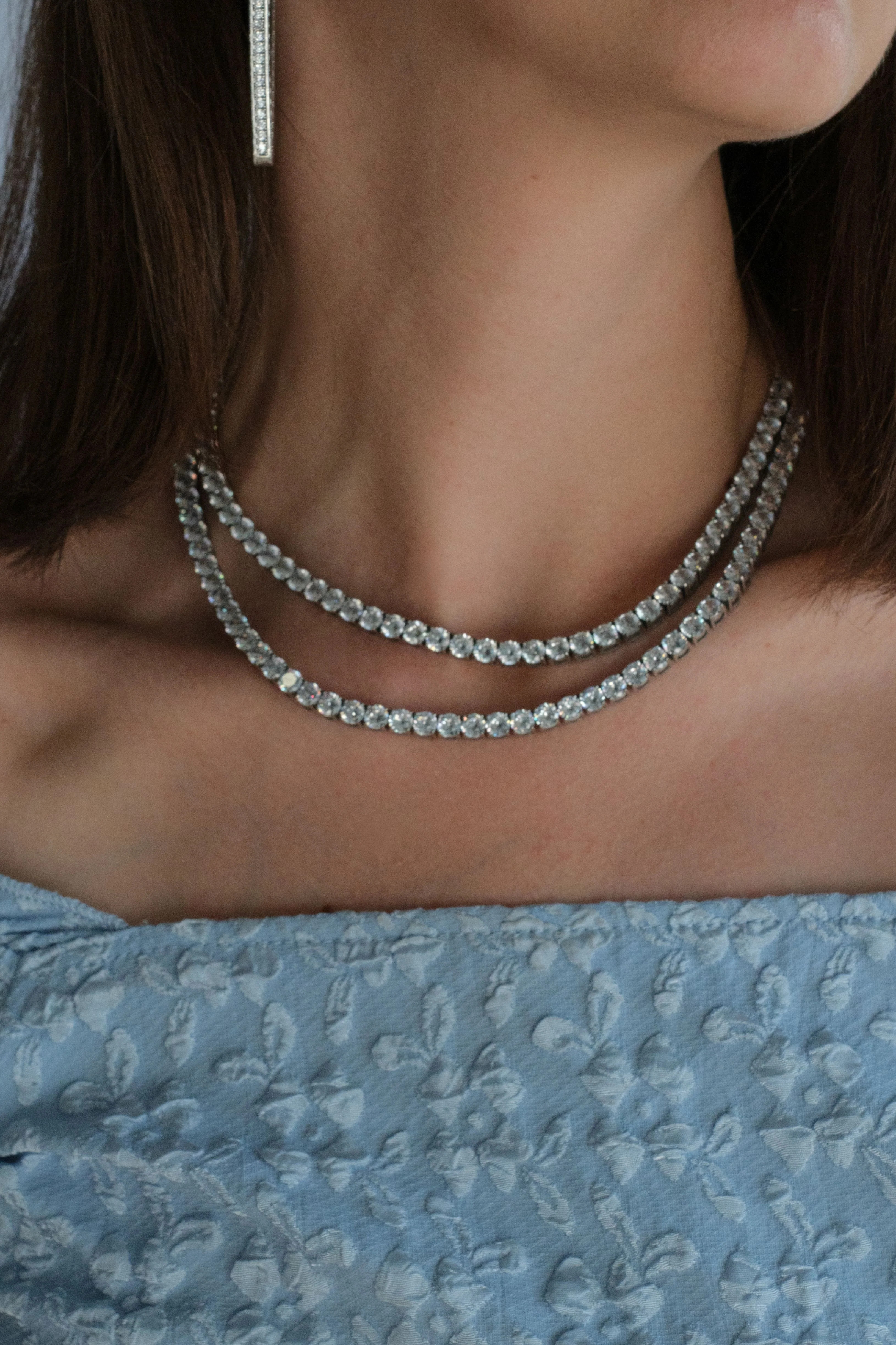 Odette 2.0 316L Stainless Steel 5MM Tennis Necklace | KC Chic Designs