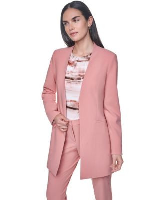 Women's Long-Sleeve Open Front Blazer | Macy's