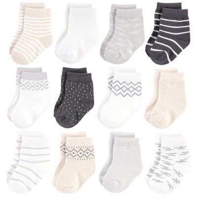 Touched by Nature Baby Unisex Organic Cotton Socks, Modern Neutral | Target