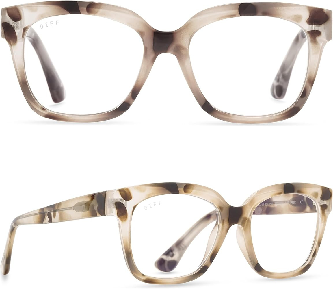DIFF Ava Reading Glasses | Blue Light Blocking Oversized Readers | Lightweight Designer Blue Bloc... | Amazon (US)