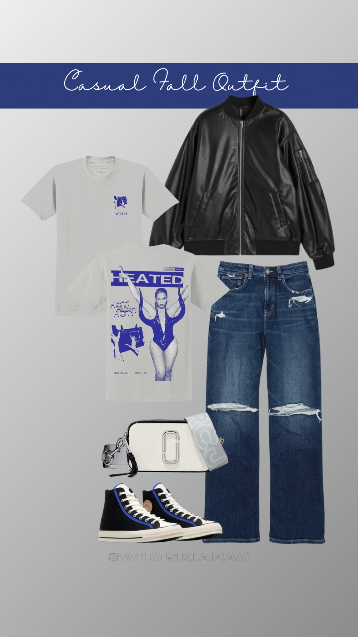 Fall Outfit with Renaissance World Tour t-shirt 🪩