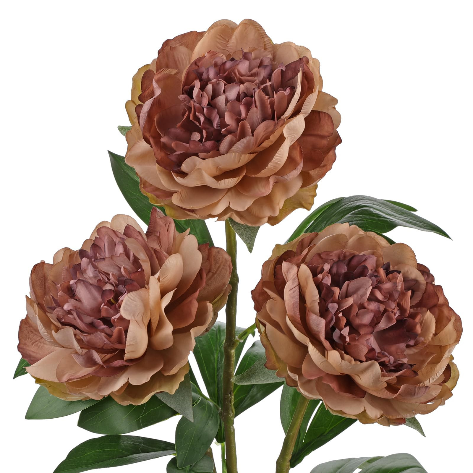 Briful 3PCS Faux Peony Flower Stems, 25.5" Artificial Peony Flowers Realistic Fake Flowers for Va... | Amazon (US)