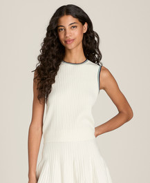 Pointelle Rib Sweater Tank | Wilson Sporting Goods