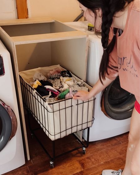 Cutest rolling laundry cart! 