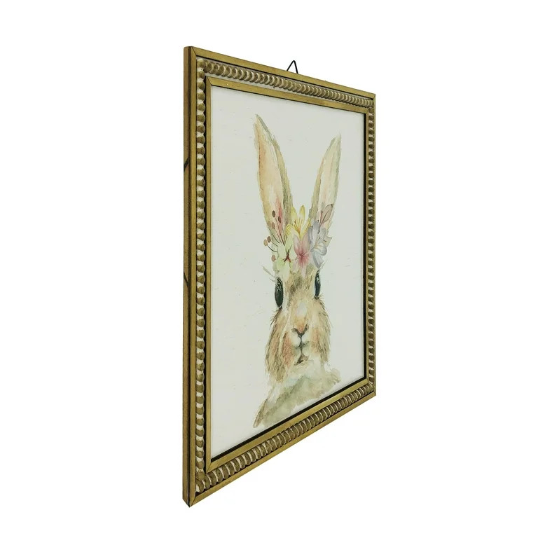 Way To Celebrate Easter Square Bunny Face Hanging Wall Decor, 15.8" | Walmart (US)
