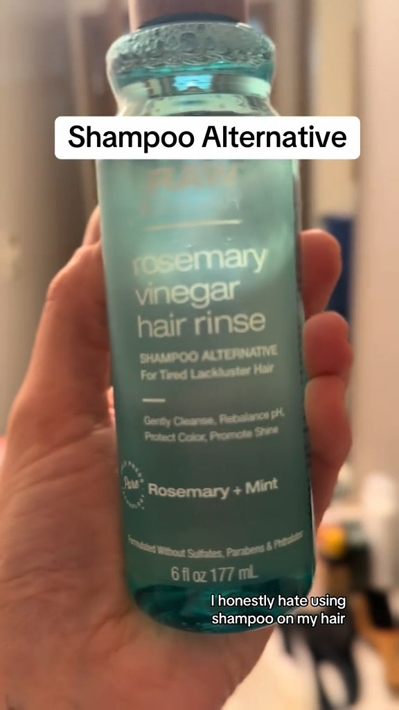Rosemary and mint vinegar rinse, shampoo alternative. 

#LTKSaleAlert #LTKStyleTip #LTKBeauty