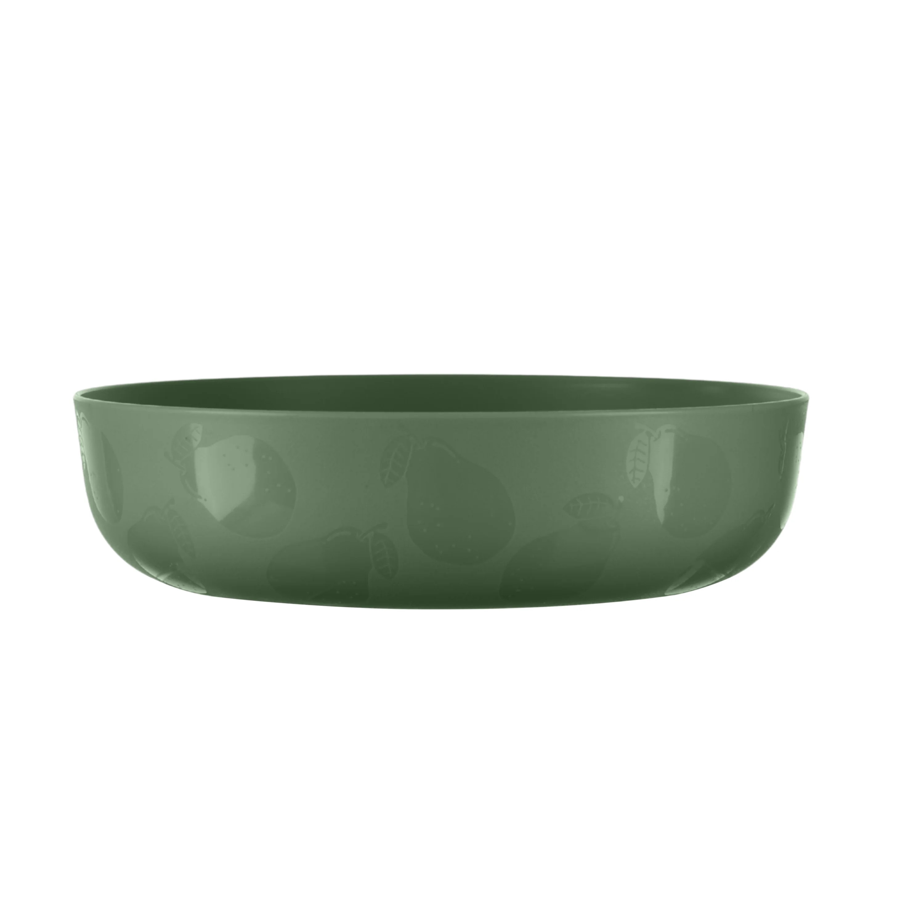 Mainstays 42 Ounce Round Plastic Pear Etched Dinner Bowl, Green | Walmart (US)