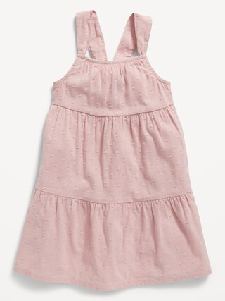 Sleeveless Fit & Flare Clip-Dot Back-Bow Dress for Toddler Girls | Old Navy (US)