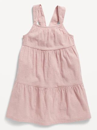 Sleeveless Fit & Flare Clip-Dot Back-Bow Dress for Toddler Girls | Old Navy (US)