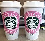 Personalized 16oz. Reusable Starbucks Cup with Lids-Hot or Cold Beverages | Amazon (US)