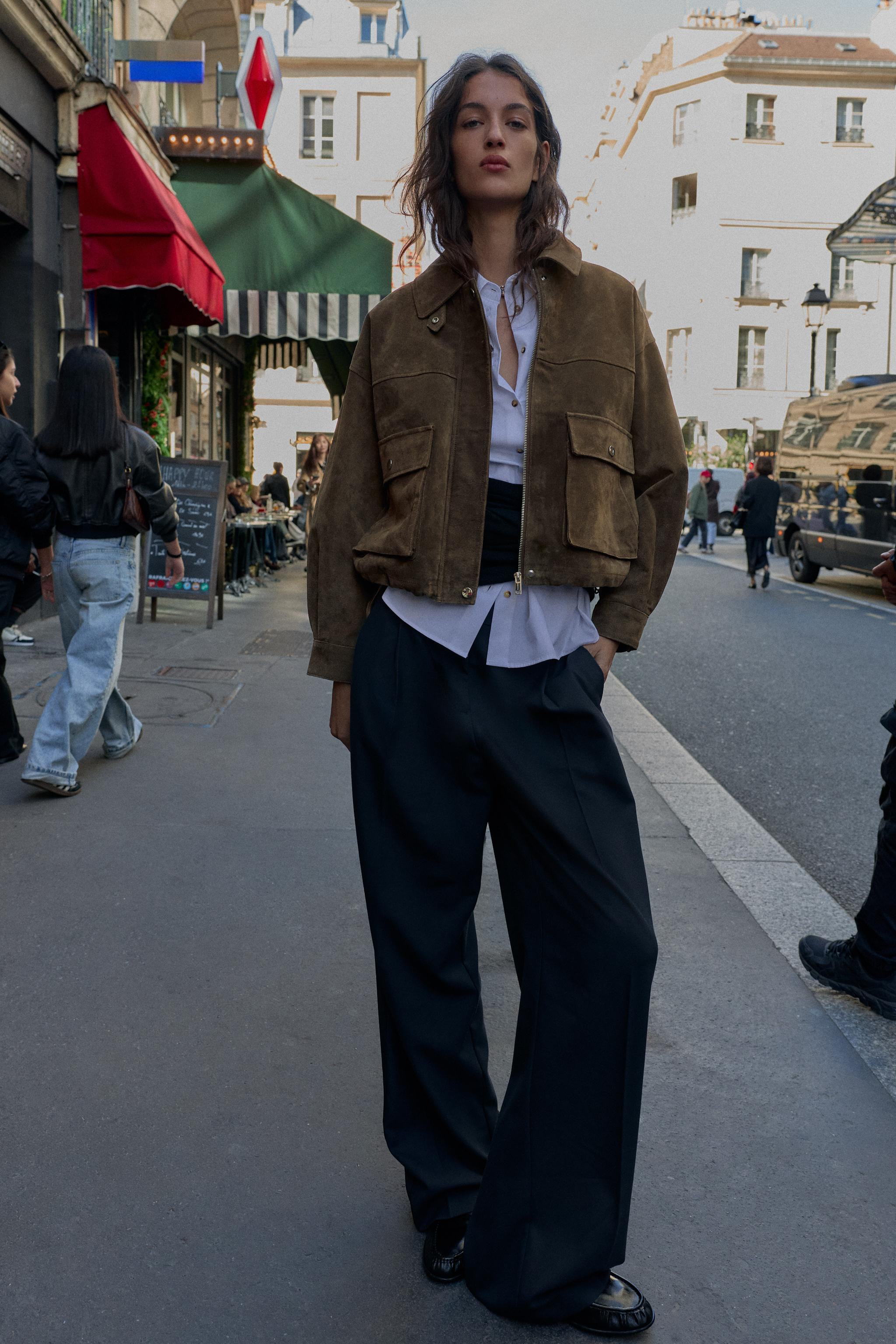 100% LEATHER BOMBER JACKET | Zara US