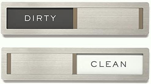 Clean dirty magnet for dishwasher, Kubik Letters Premium Stainless Steel Grade 304, Kitchen Organ... | Amazon (US)