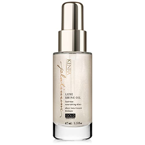 Kenra Professional Platinum Luxe Shine Oil | Gold Enriched Nourishing Elixir |Enhances Shine & Manageability | Thermal Protection Up To 450F | Medium To Coarse Hair | 1.5 fl. Oz | Amazon (US)