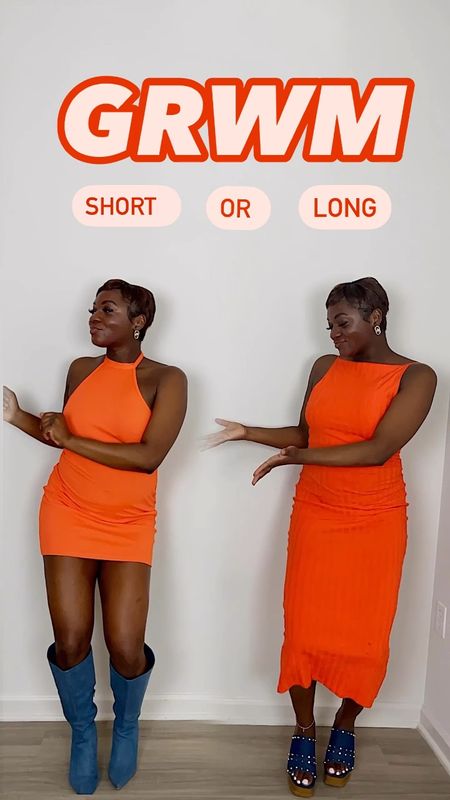 Orange might be my summer color 🥰 are we team short orange dress or long? The short dress is from shein im wearing size M and come in many different colors! The back is out on this dress as well! The long dress is from Zara but I linked similar one below. The back isn’t out on this dress. I’m wearing size M and I’m 5’4

#LTKFindsUnder100 #LTKStyleTip #LTKVideo