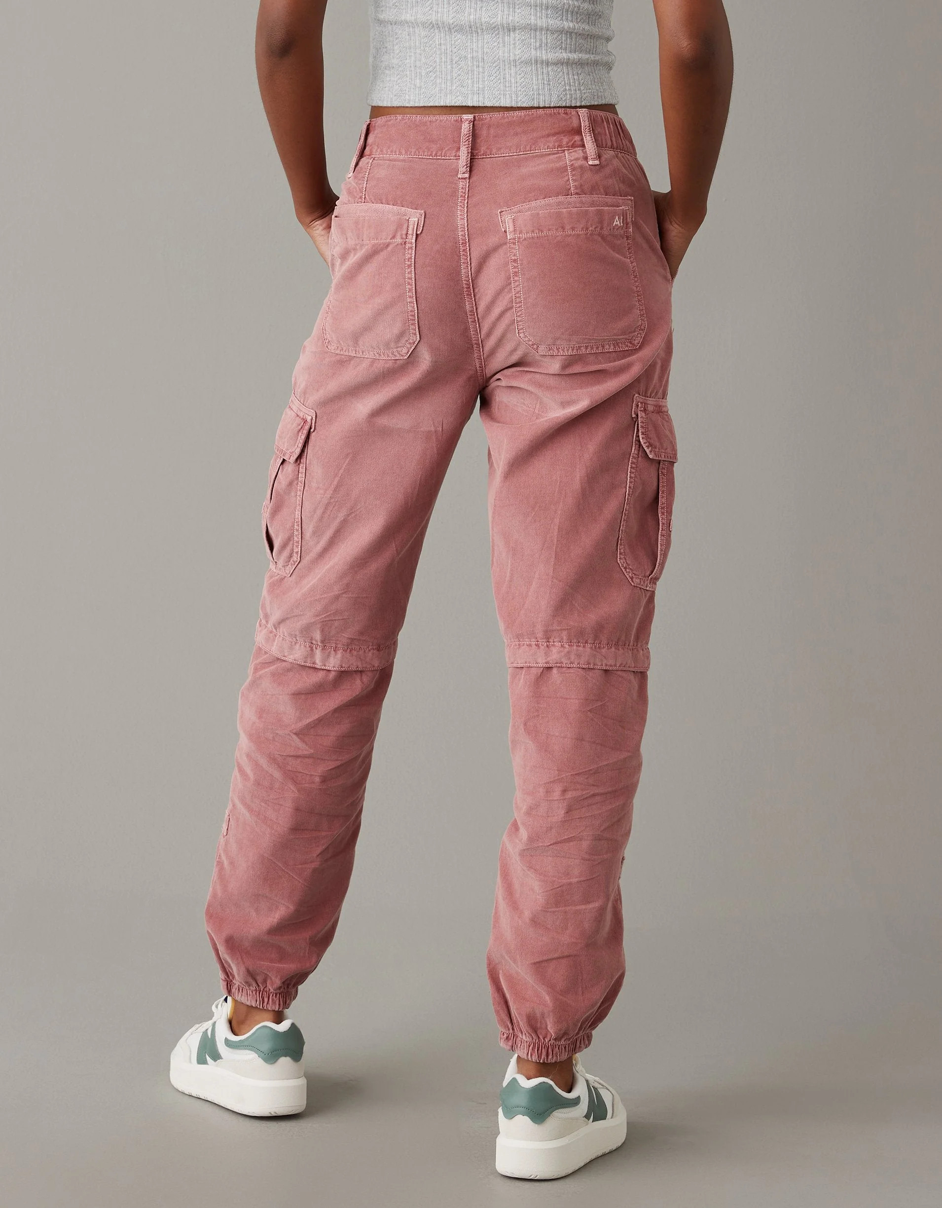 AE Super High-Waisted Baggy Corduroy Cargo Jogger | Shop Simon