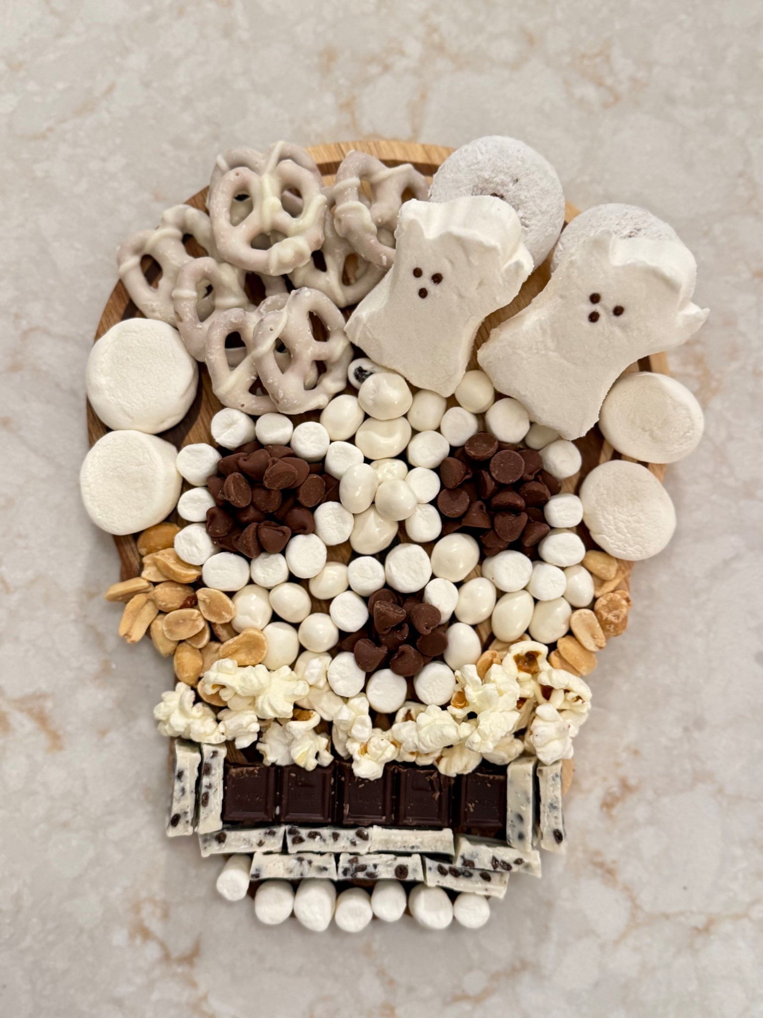 Get ready for spooky season with this sweet and salty Halloween skull snack board! 💀 It’s the perfect party centerpiece — easy to assemble and guaranteed to impress. I layered ghost marshmallows, white chocolate–covered pretzels, mini donuts, popcorn, and a mix of chocolates to create this edible skull design. Ideal for Halloween movie nights, kids’ parties, or a themed dessert table. Tap to shop the serving board used to bring this creepy-cute idea to life! 👻🍫🍿

⸻

LTK Hashtags:
#LTKhome #LTKparty #LTKholiday #LTKseasonal #LTKentertaining #LTKtabletop #LTKsnackideas #LTKhalloween #LTKhostess #LTKdessertboard #LTKspookyseason #LTKcharcuterie #LTKinspo #LTKcreative #LTKDIY