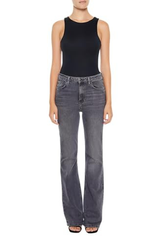 Forever 21 Women's Contour Sculpt Sleeveless Fitted Bodysuit, Black, Small | Amazon (US)