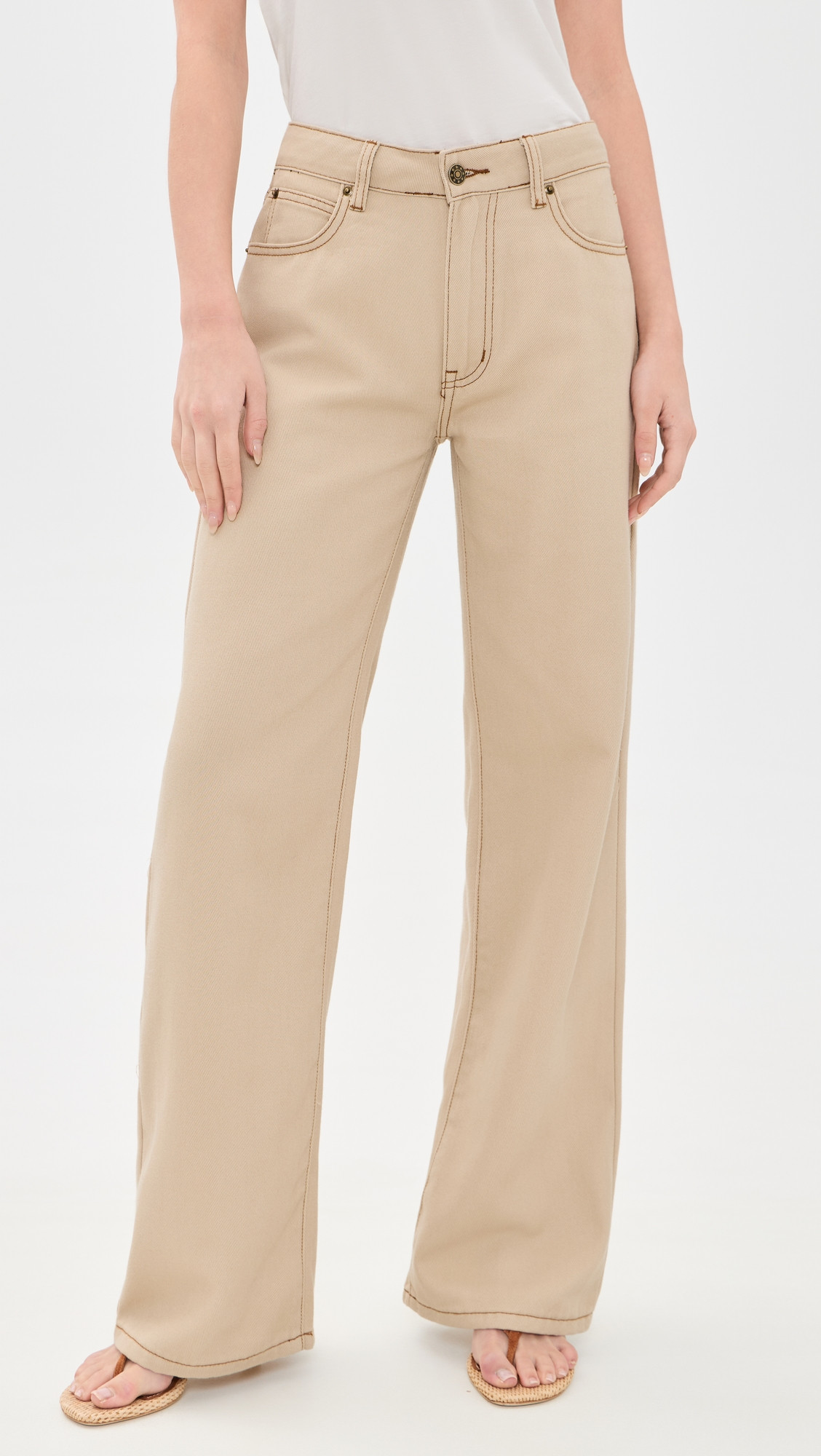 Lioness Top Model Jeans Taupe S | Shopbop