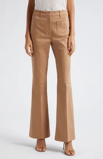 Patch Pocket Stretch Twill Flare Pants | Nordstrom
