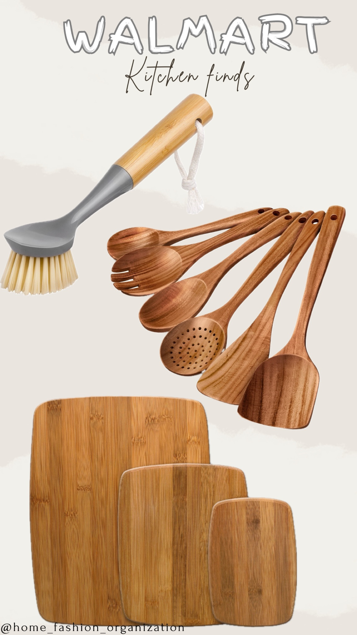 Walmart kitchen finds - wooden cutting board - wooden spoon set - bamboo dishes brush

#LTKFindsUnder100 #LTKHome #LTKGiftGuide