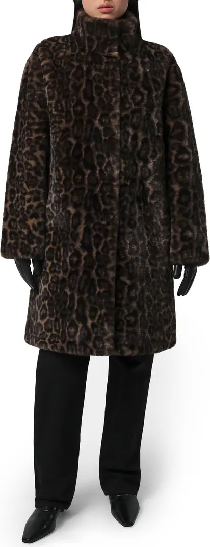 Blair Leopard Pluche™ Faux Fur Coat | Nordstrom