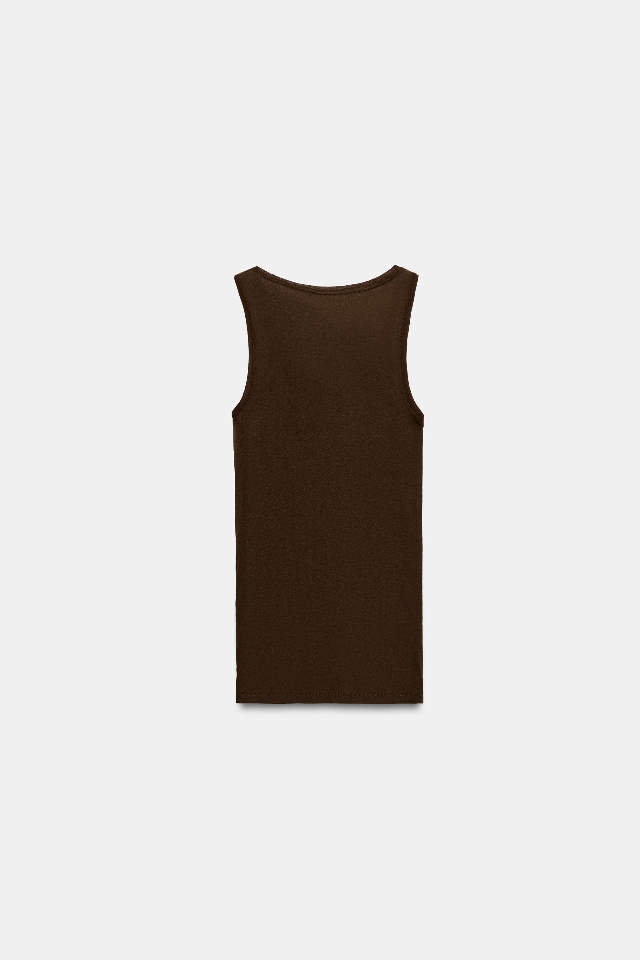 COTTON SLEEVELESS TOP | Zara US