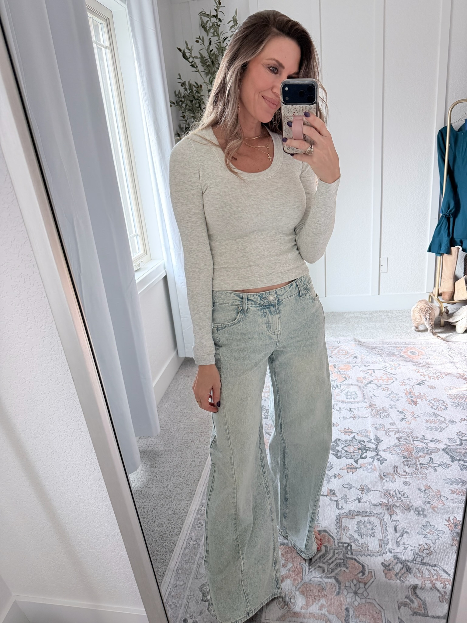 $10 basic ribbed long sleeve to go with any outfit! Has the perfect neckline! 

#LTKFindsUnder50 #LTKootd