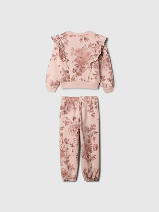 Baby &amp;amp; Toddler Vintage Soft Ruffle Logo Sweat Set | Gap (US)