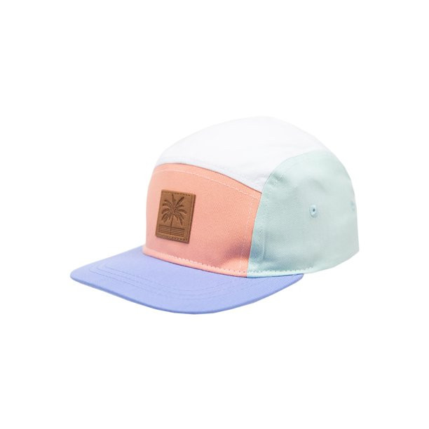 Wonder Nation Toddler Boys Multicolored 5-Panel Hat with Palm Tree Faux Leather Patch | Walmart (US)