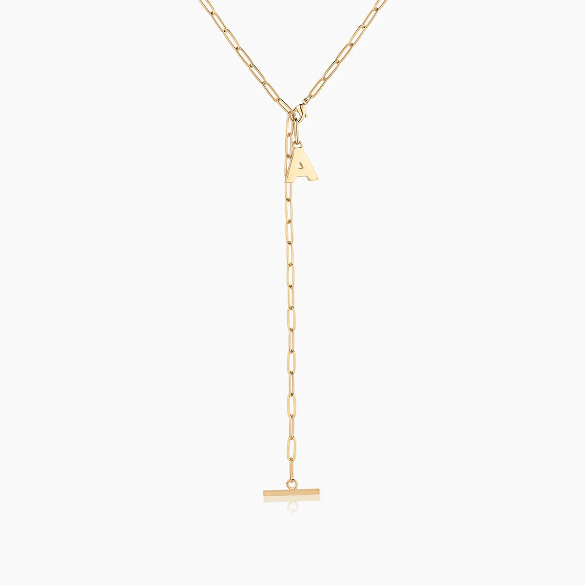 Be You Initial Lariat Necklace | THATCH