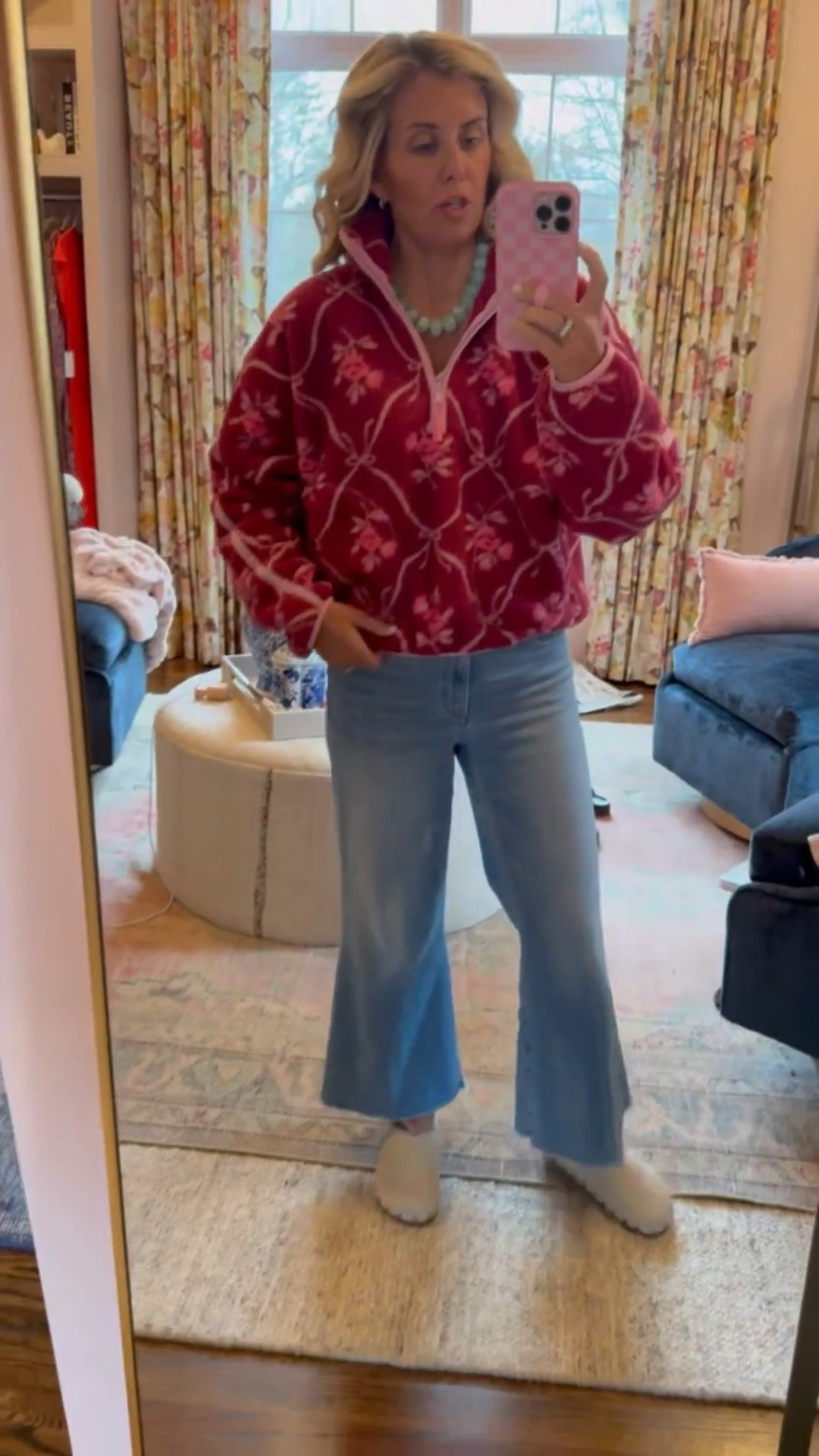 This fleece is a BIG YES! Amazing price and looks so high-end. Pair this with jeans or workout wear. Cute!!

Fleece - small
Jeans - 26P
Rothy’s 7 ( size 1 down) 

#LTKmomlife #LTKdayinmylife #LTKSaleAlert