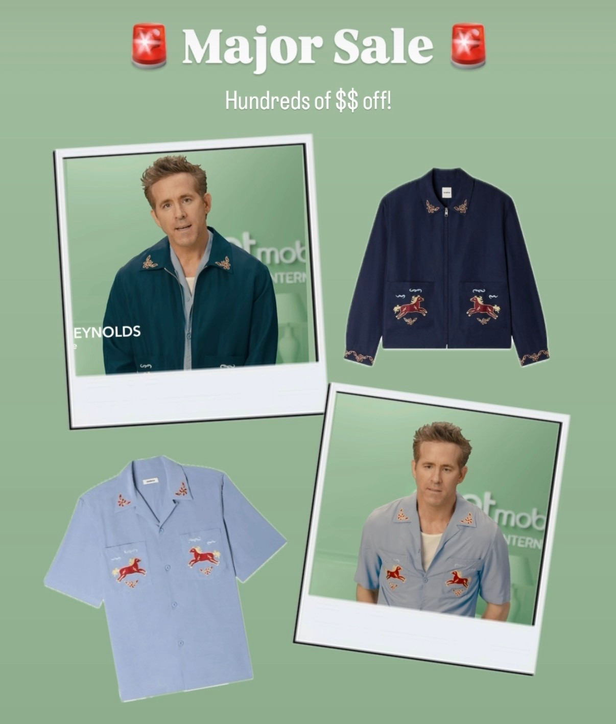 Sandro Sale! Selling fast 💨 

Ryan Reynolds wearing Sandro Paris in a Mint Mobile commercial ad

#LTKSaleAlert #LTKOver40 #LTKMens
