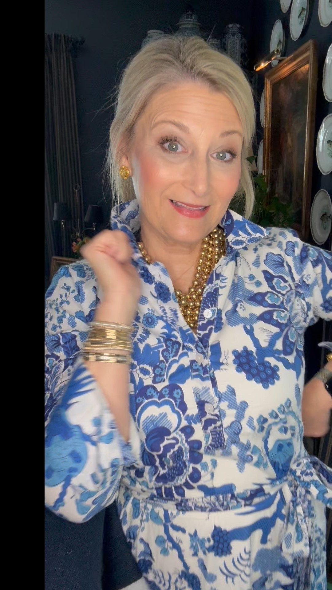 This stunning blue and white dress will be a summer staple. 

#LTKStyleTip