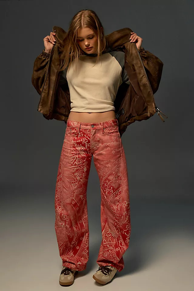We The Free Fable Printed Twisted Jeans | Free People (Global - UK&FR Excluded)