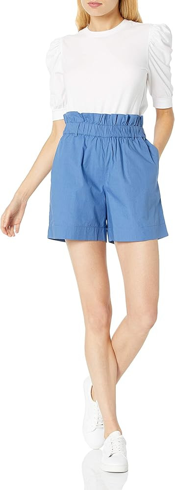 The Drop Women's Mariko Puff-Sleeve Crew-Neck Stretch Jersey T-Shirt | Amazon (US)