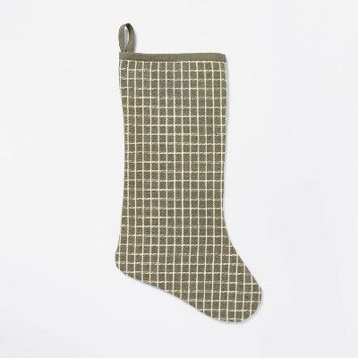 Windowpane Stocking Green - Threshold™ designed with Studio McGee | Target