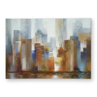 Cityscape in the Fog - Outdoor Area Rug for Home Decor | Wayfair North America