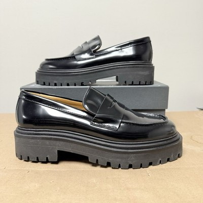 Thursday Boots Penny Platform Loafers - Black  - Women’s - Size 9 Chunky Heel | eBay US