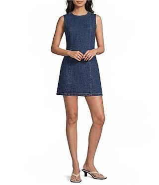 TOPSHOP Denim Mini Dress -  8 | Dillard's