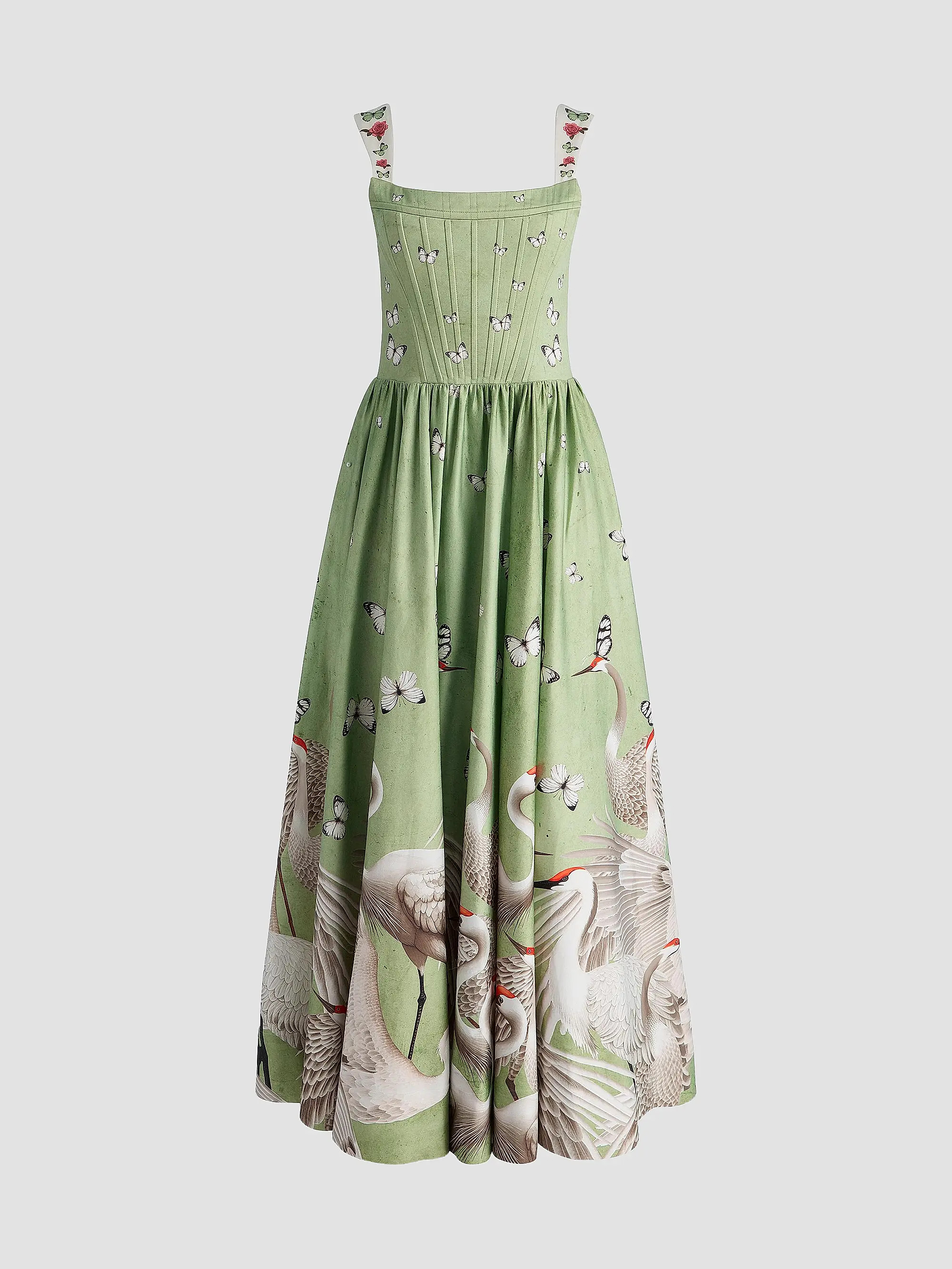 Guinevere Stretch-Cotton Bustier Maxi Dress | Saks Fifth Avenue