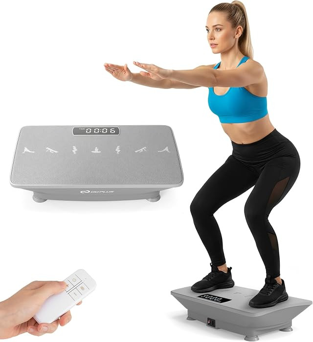 Goplus Vibration Plate Exercise Machine, 22‘’x13'' Vibrating Platform w/Gravity Sensor, Remot... | Amazon (CA)
