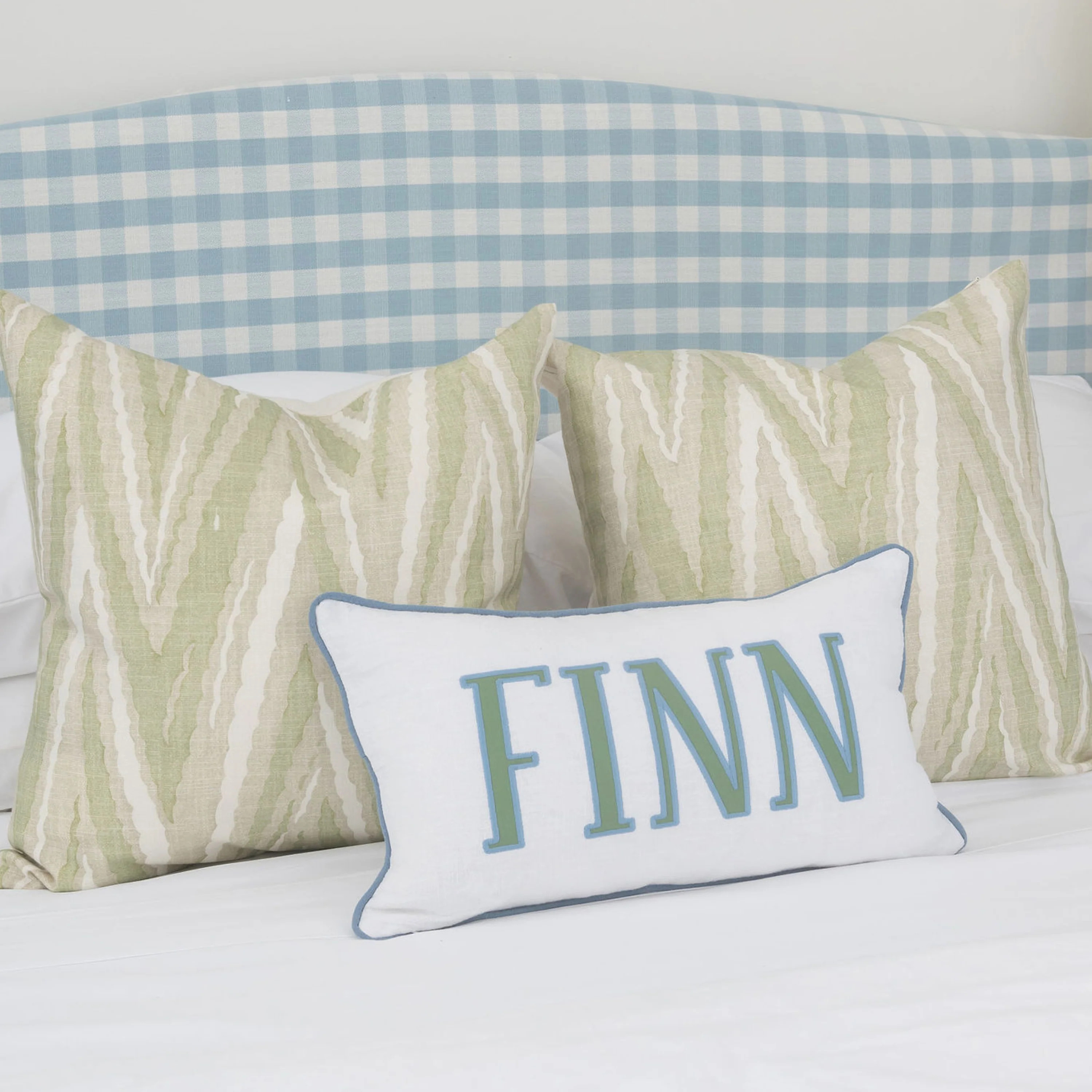 Copenhagen Blue x Hedge Green | Rooney Embroidery