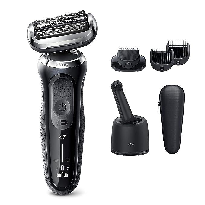 Braun Electric Razor for Men, Waterproof Foil Shaver, Series 7 7075cc, Wet & Dry Shave, With Bear... | Amazon (US)